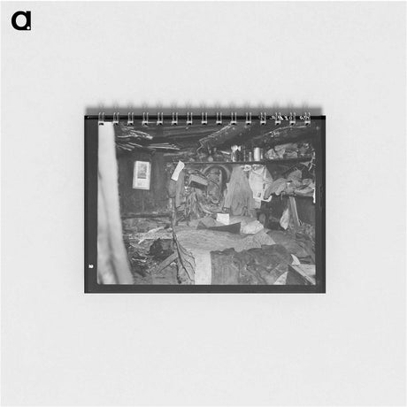 アートメモ帳-Bed in Buckboard Charlie's Cabin
 - ラッセル リー Memo.