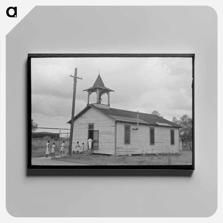 アートパネル-School, Destrehan, Louisiana
 - ラッセル リー Canvas.