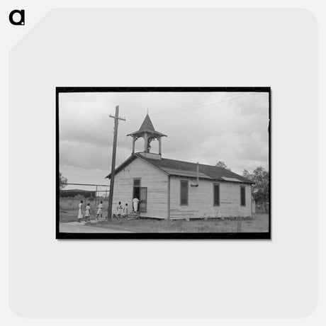 アートポストカード-School, Destrehan, Louisiana
 - ラッセル リー Postcard.