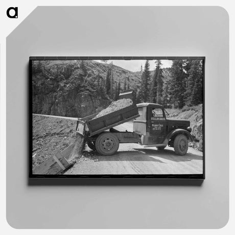 アートパネル-Gravel Unloading, Ouray County
 - ラッセル リー Canvas.