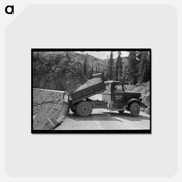 アートポストカード-Gravel Unloading, Ouray County
 - ラッセル リー Postcard.
