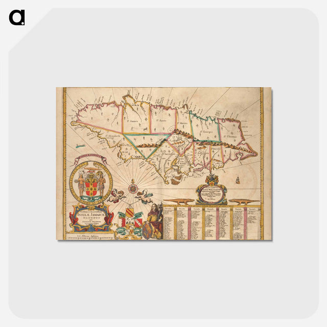 アートポストカード-Insulae Jamaicae
 - ボストン公共図書館 Postcard.
