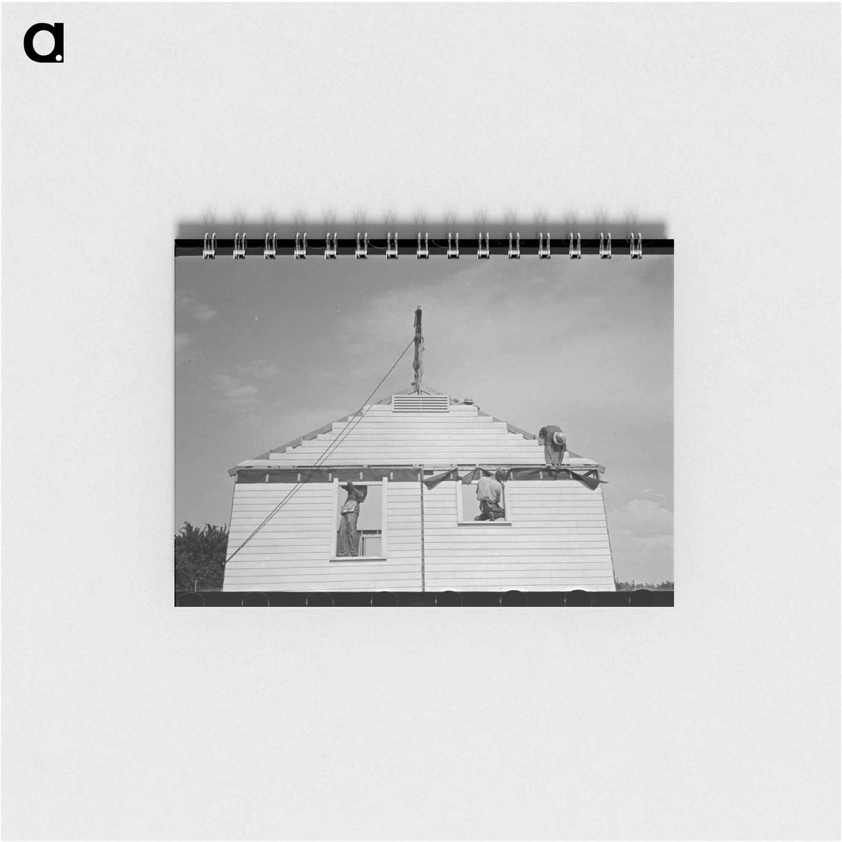 アートメモ帳-Erecting Gable End
 - ラッセル リー Memo.