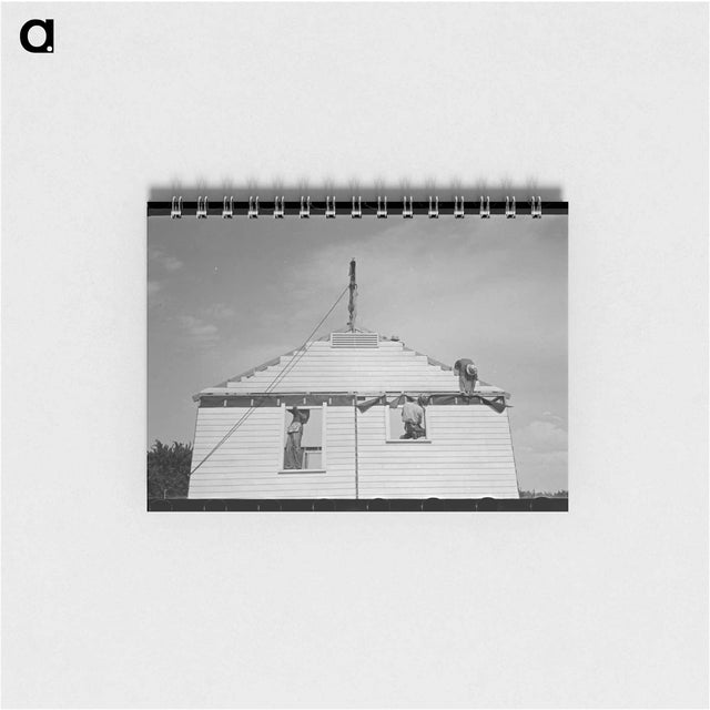 アートメモ帳-Erecting Gable End
 - ラッセル リー Memo.