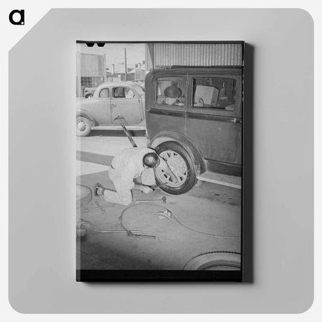 アートパネル-Cooperative Service Station
 - ラッセル リー Canvas.