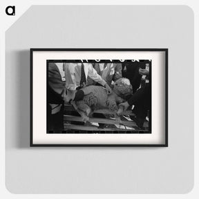 アートポスター-FSA Supervisor Examining Sheep
 - ラッセル リー Poster.