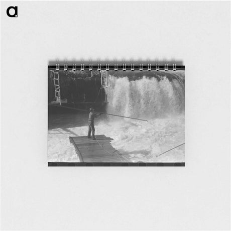 アートメモ帳-Indians Fishing for Salmon, Celilo Falls, Oregon
 - ラッセル リー Memo.