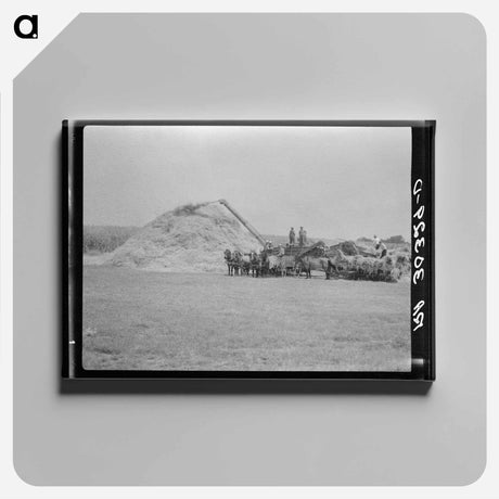 アートパネル-Threshing Near Kewanee
 - ラッセル リー Canvas.
