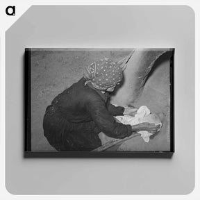 アートパネル-Taos Bread Baker
 - ラッセル リー Canvas.