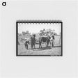 アートメモ帳-Harnessing Horses, Concho, Arizona
 - ラッセル リー Memo.