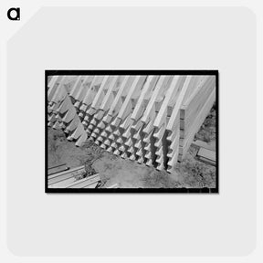 アートポストカード-Food Storage Trusses
 - ラッセル リー Postcard.