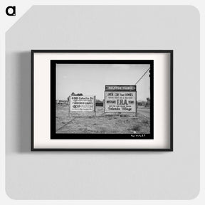 アートポスター-U.S. Highway 80 Sign
 - ラッセル リー Poster.