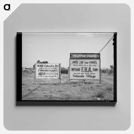 アートパネル-U.S. Highway 80 Sign
 - ラッセル リー Canvas.