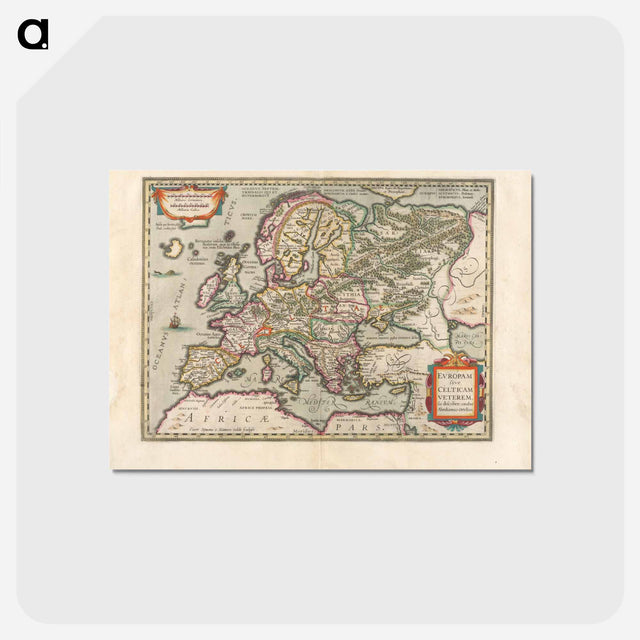 アートポストカード-Europam sive Celticam veterem
 - ボストン公共図書館 Postcard.