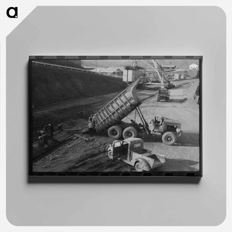 アートパネル-Shasta Dam Under Construction
 - ラッセル リー Canvas.