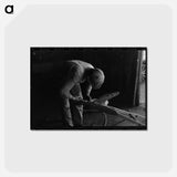 アートポストカード-Blacksmith's Helper
 - ラッセル リー Postcard.