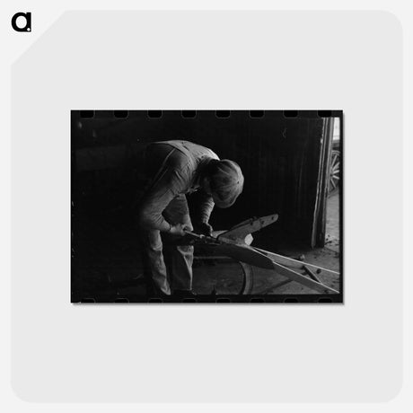 アートポストカード-Blacksmith's Helper
 - ラッセル リー Postcard.