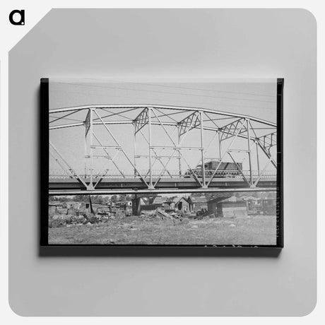 アートパネル-Mays Avenue Camp Under the Bridge
 - ラッセル リー Canvas.