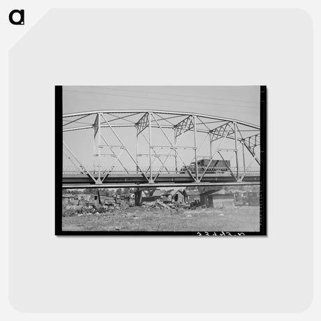 アートポストカード-Mays Avenue Camp Under the Bridge
 - ラッセル リー Postcard.