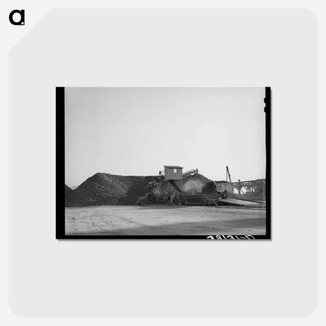 アートポストカード-Sugar Beet Unloader
 - ラッセル リー Postcard.