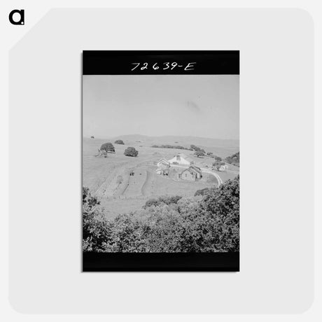 アートポストカード-Farmstead in Low Hills
 - ラッセル リー Postcard.