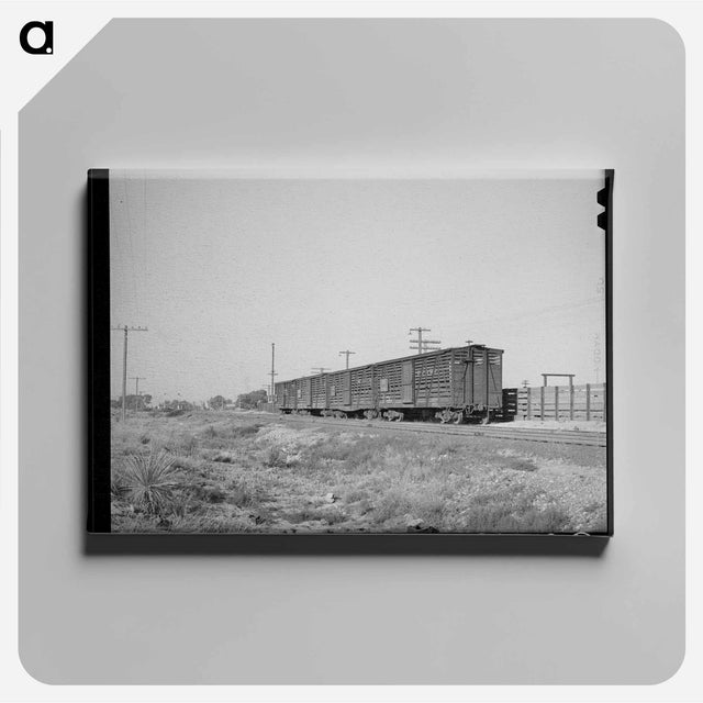 アートパネル-Empty Cattle Cars
 - ラッセル リー Canvas.