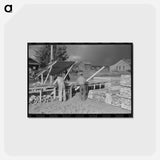 アートポストカード-Cutting Lumber
 - ラッセル リー Postcard.