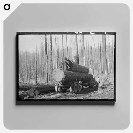 アートパネル-Loading Logs
 - ラッセル リー Canvas.