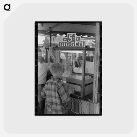 アートポストカード-Imperial County Fair Midway
 - ラッセル リー Postcard.