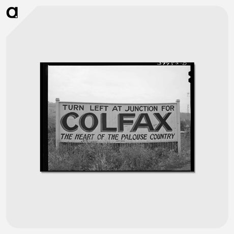 アートポストカード-Whitman County Sign
 - ラッセル リー Postcard.