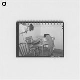 アートメモ帳-Spanish-American Girl Washing
 - ラッセル リー Memo.