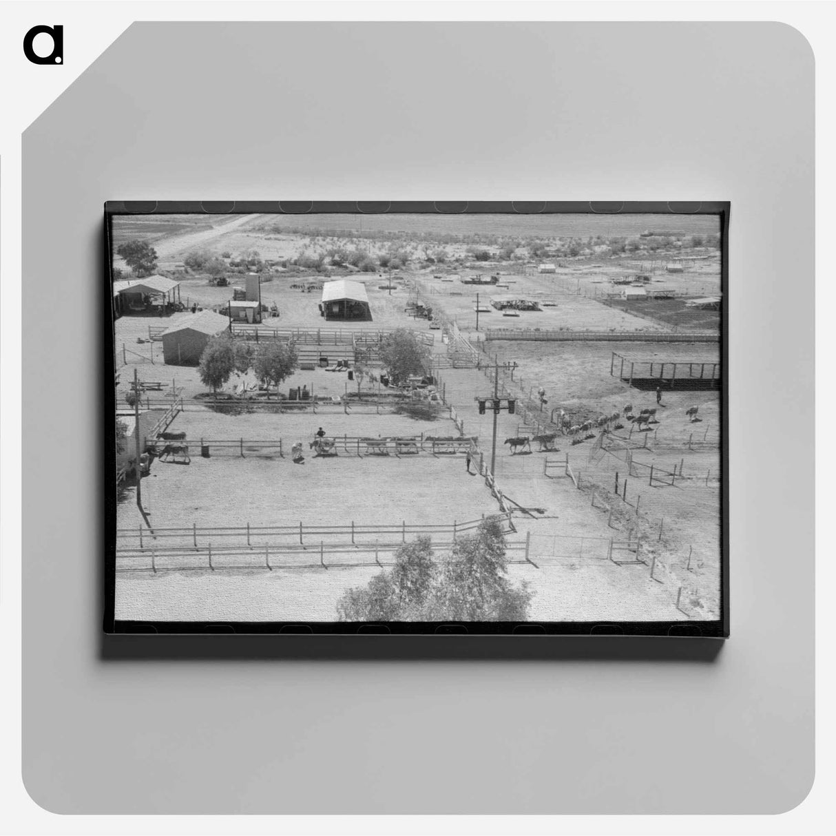 アートパネル-Dairy Cattle Drive
 - ラッセル リー Canvas.