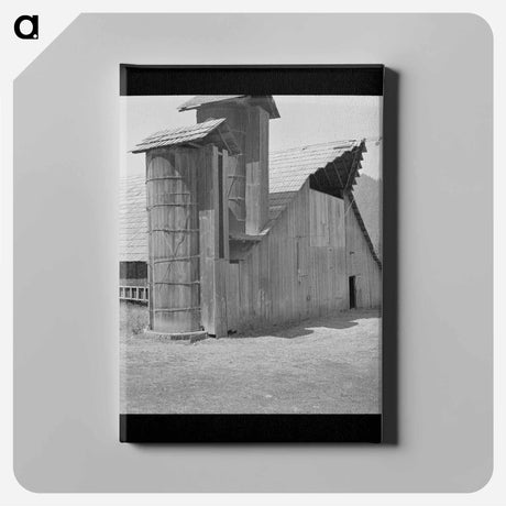 アートパネル-Barn and Silo, Jackson County
 - ラッセル リー Canvas.