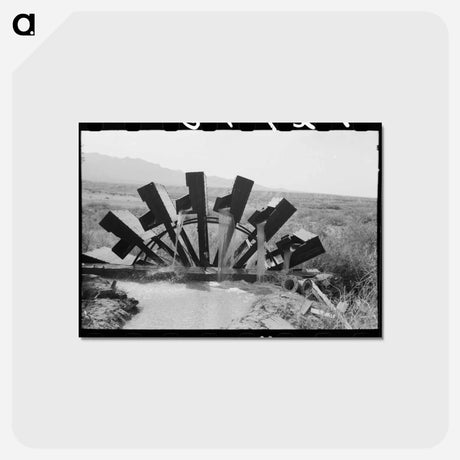アートポストカード-Waterwheel Project
 - ラッセル リー Postcard.