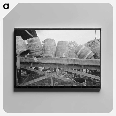 アートパネル-Pitch Barrels, State Line, Mississippi
 - ラッセル リー Canvas.
