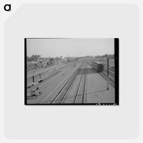 アートポストカード-Railroad Yards, Muskogee
 - ラッセル リー Postcard.