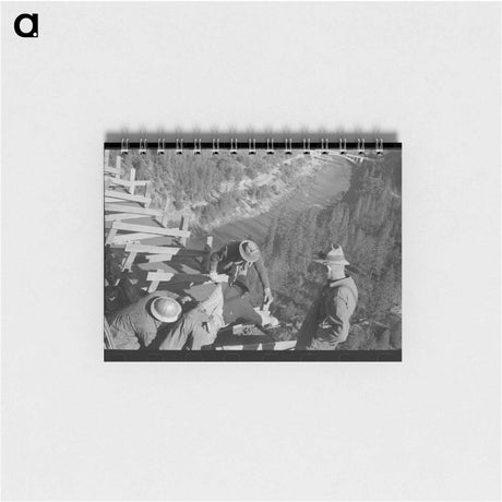 アートメモ帳-Pit River Bridge Construction
 - ラッセル リー Memo.