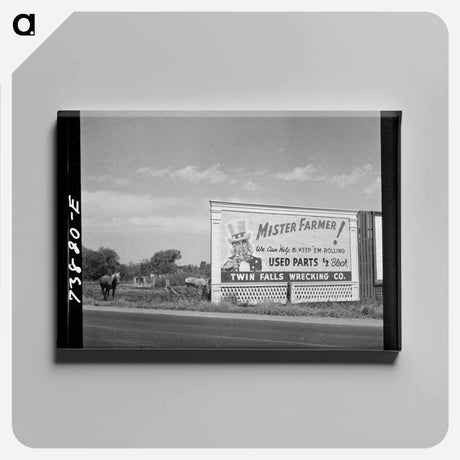 アートパネル-Twin Falls County Sign
 - ラッセル リー Canvas.