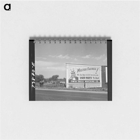 アートメモ帳-Twin Falls County Sign
 - ラッセル リー Memo.