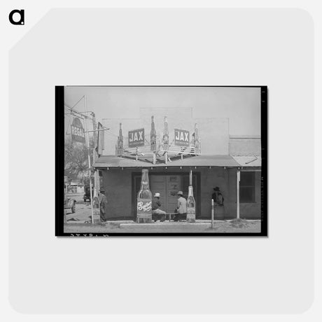 アートポストカード-Mexican Beer Hall, Robstown
 - ラッセル リー Postcard.