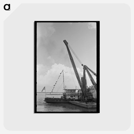 アートポストカード-Burrwood Tugboat
 - ラッセル リー Postcard.