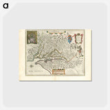 アートポストカード-Nova Virginiae Tabula
 - ボストン公共図書館 Postcard.