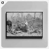 アートパネル-Lumberjack at Camp
 - ラッセル リー Canvas.