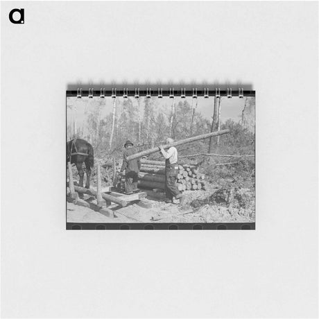 アートメモ帳-Lumberjack at Camp
 - ラッセル リー Memo.