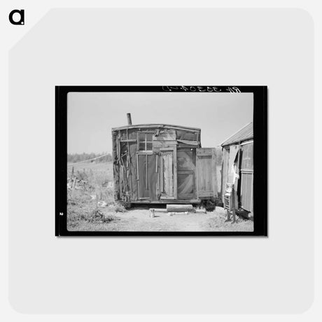 アートポストカード-Abandoned Lumber Camp
 - ラッセル リー Postcard.