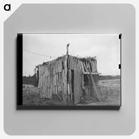 アートパネル-Chicken Shed, Wagoner County
 - ラッセル リー Canvas.