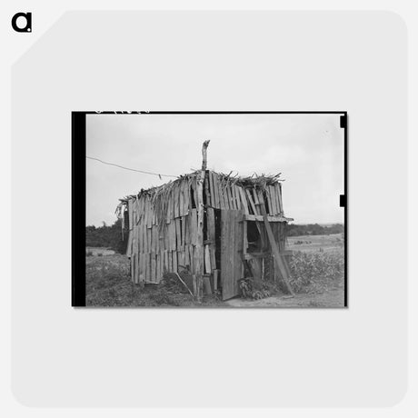 アートポストカード-Chicken Shed, Wagoner County
 - ラッセル リー Postcard.