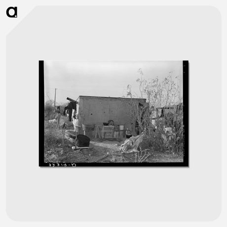 アートポストカード-Migrant Camp Near Edinburg
 - ラッセル リー Postcard.