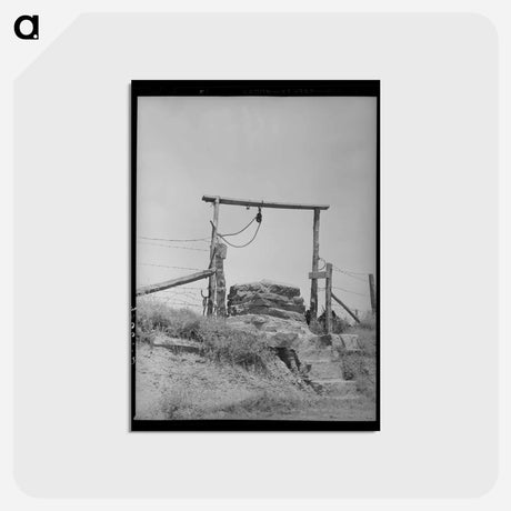 アートポストカード-Well on Tenant Farmer's Place
 - ラッセル リー Postcard.