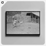 アートパネル-Roping a Goat
 - ラッセル リー Canvas.